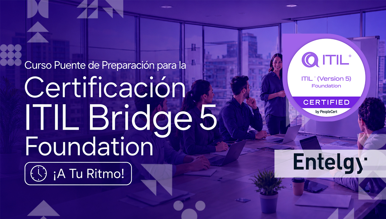 Curso Puente de Preparación para la Certificación ITIL Bridge 5 Foundation ¡A Tu Ritmo!  Alumnos ENTELGY