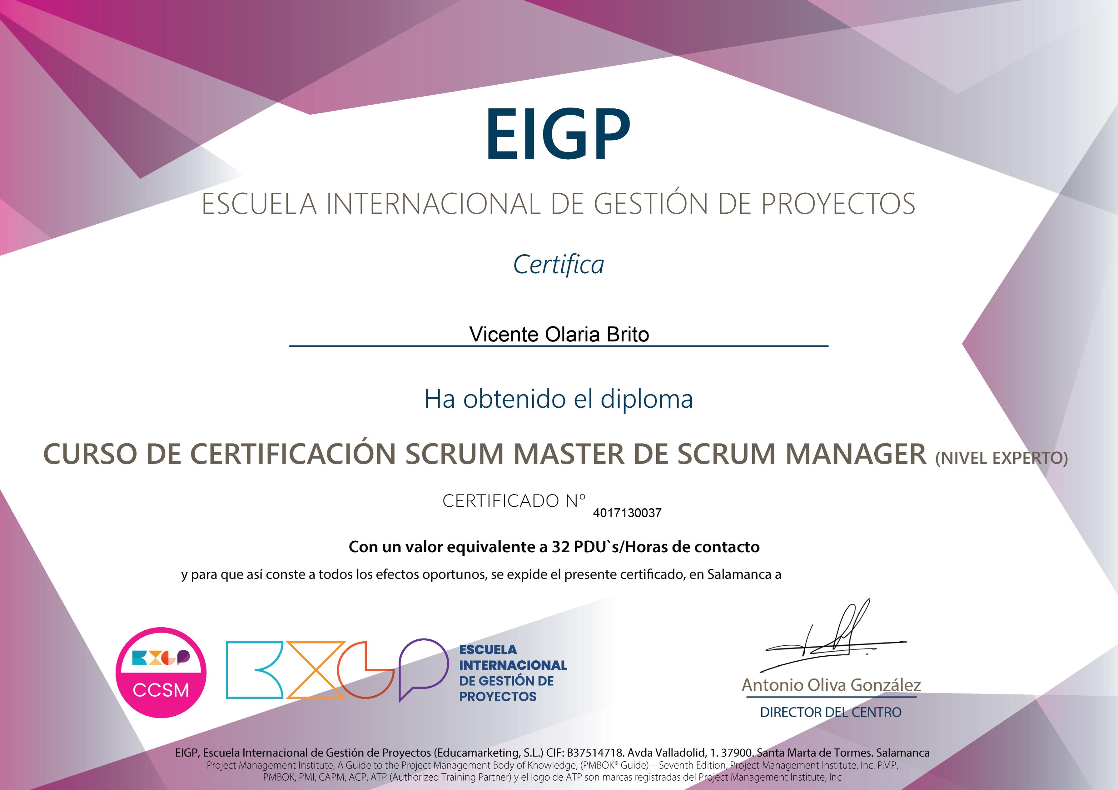 Curso de Certificación Scrum Master de Scrum Manager - ¡A Tu Ritmo!®