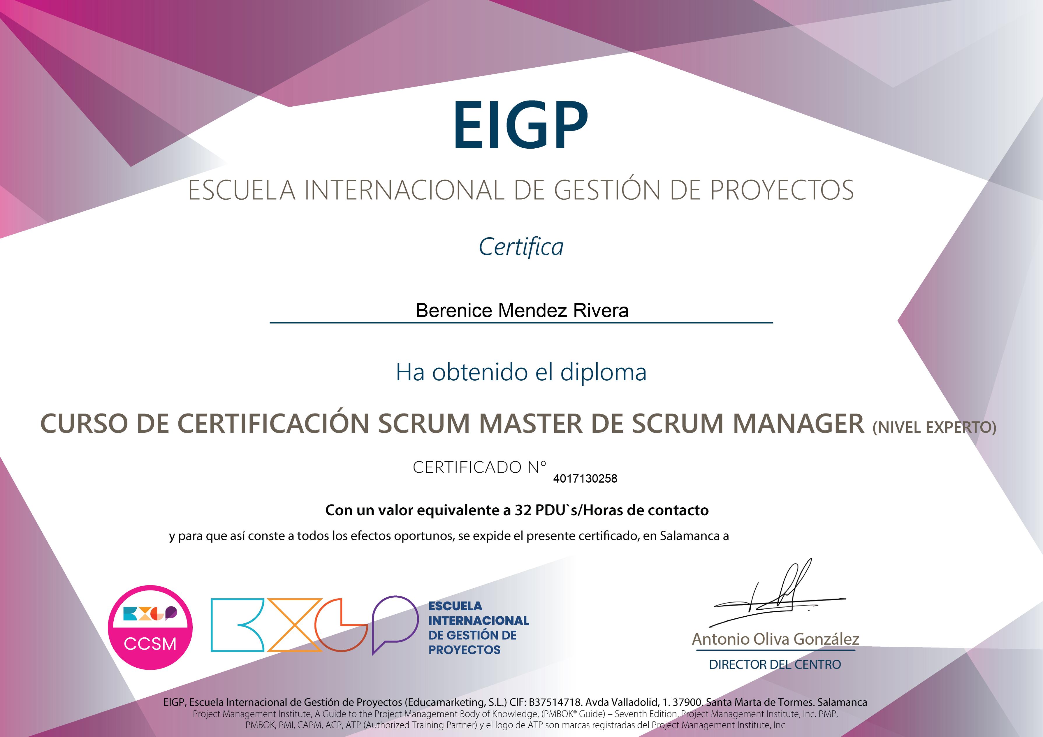Curso de Certificación Scrum Master de Scrum Manager - ¡A Tu Ritmo!®