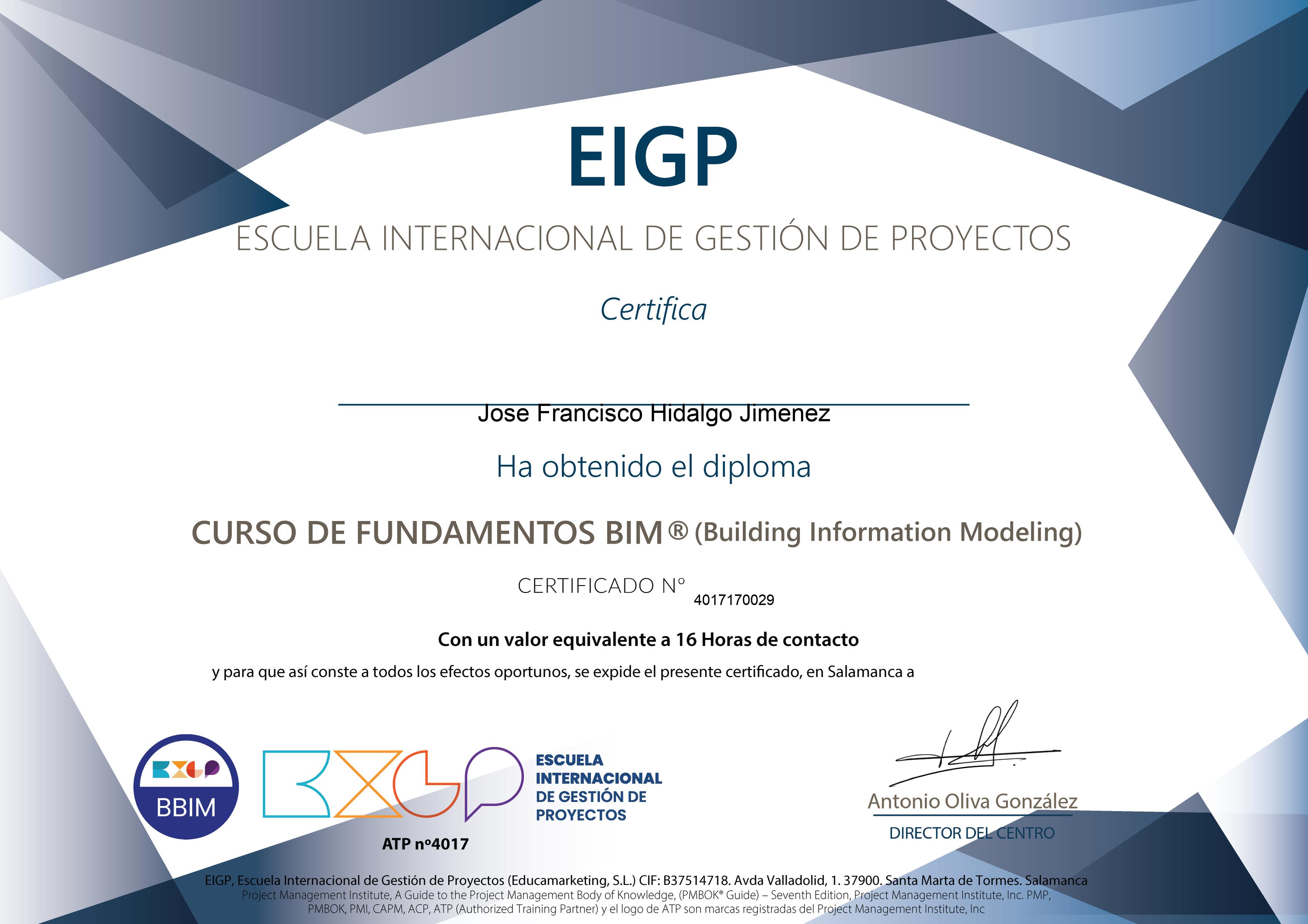 Certificación RBIM®. (Building Information Modeling with REVIT)