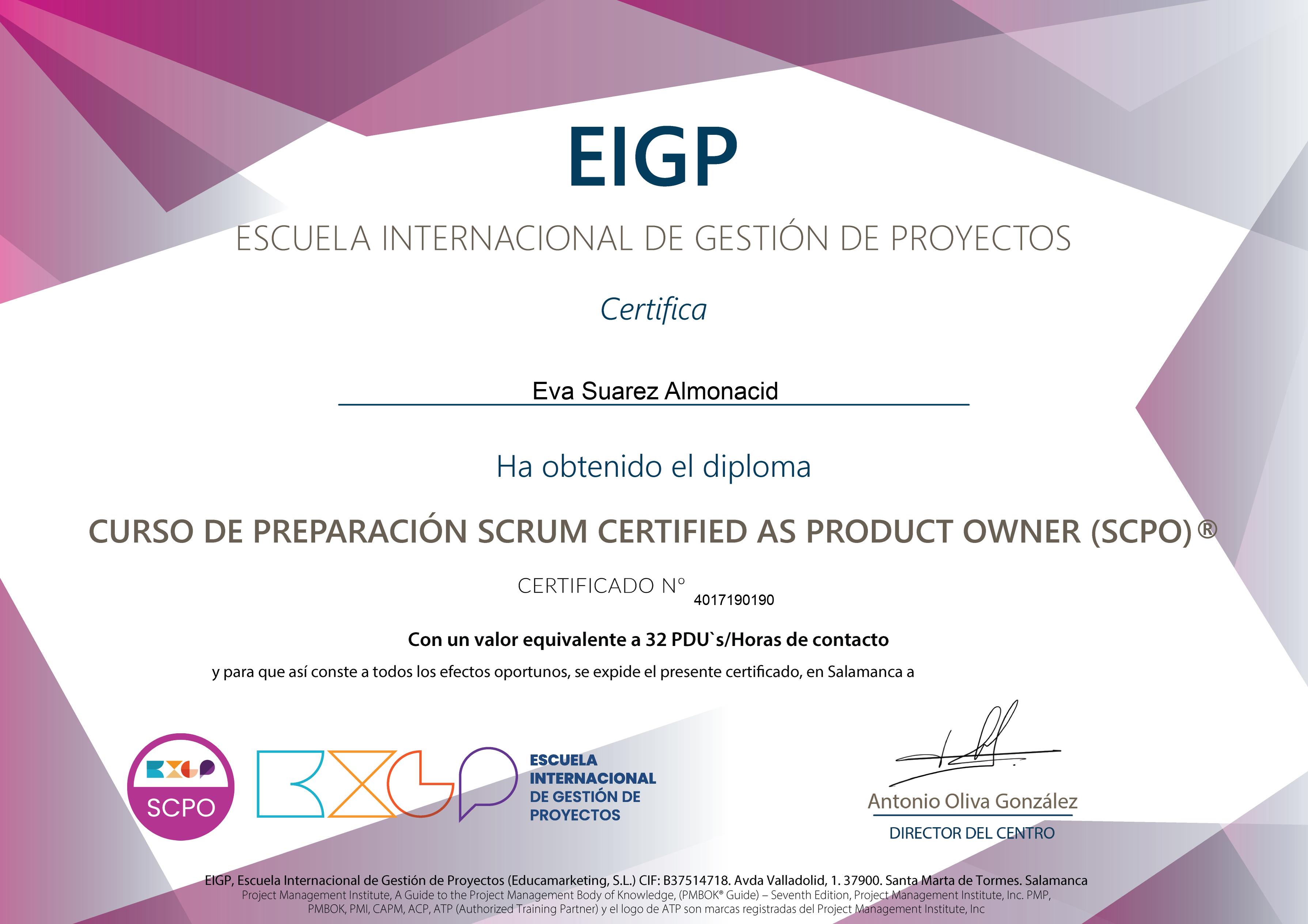 Curso de Preparación para la Certificación SCPO® ¡A Tu Ritmo! (Scrum Certified as Product Owner)