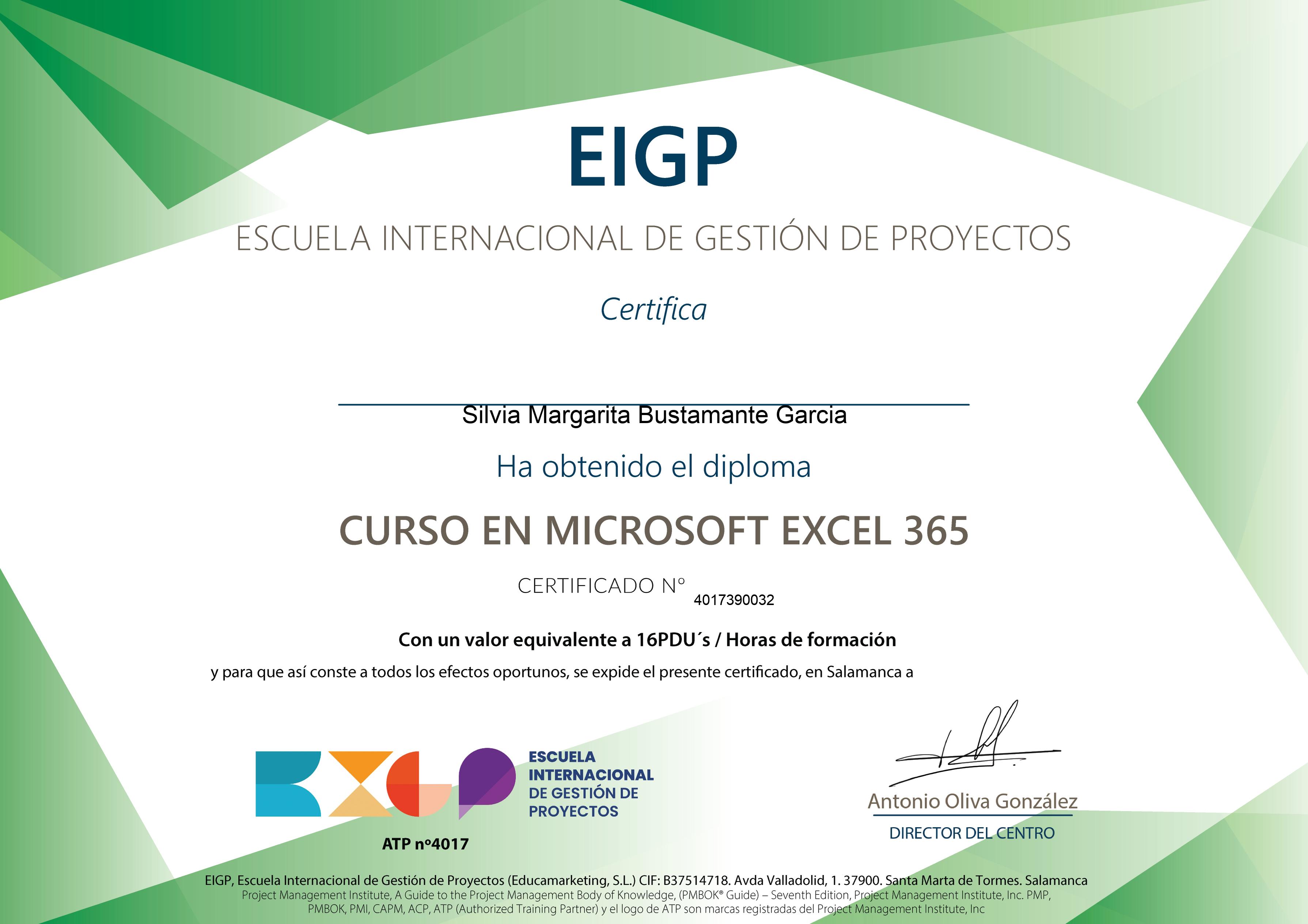 Curso en Microsoft Excel 365 2026