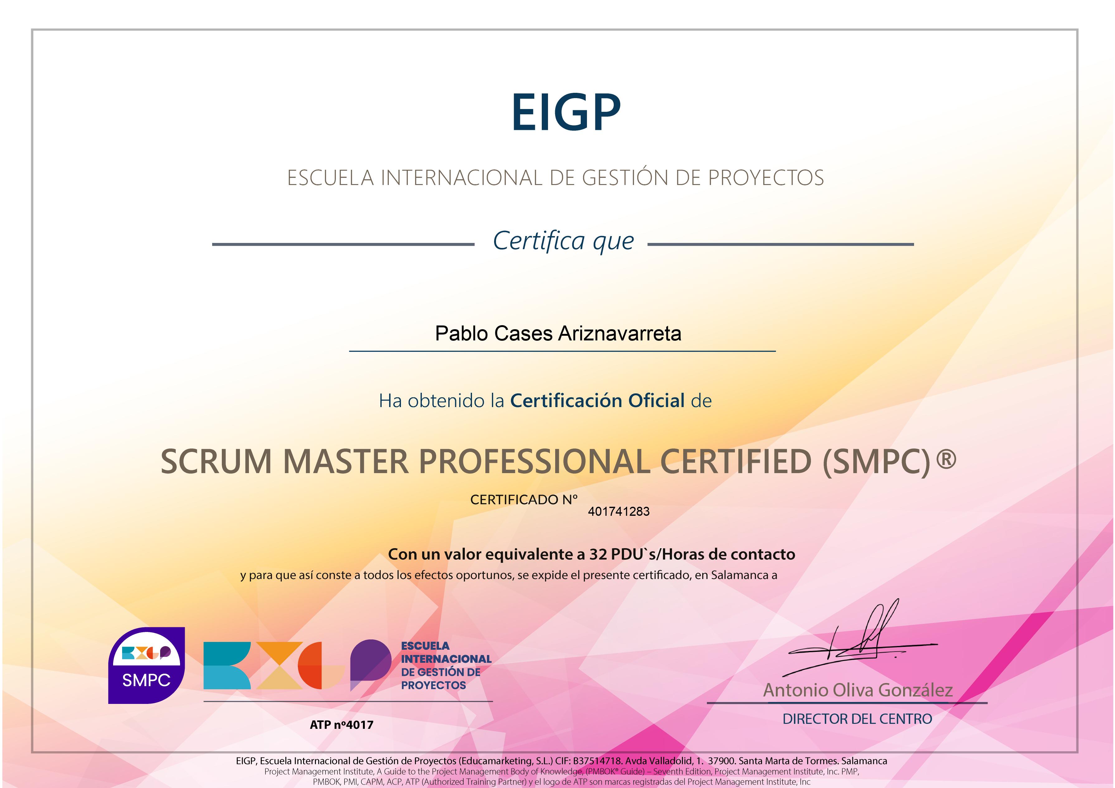 Curso de Certificación SMPC® ¡A Tu Ritmo! (Scrum Master Professional Certified)