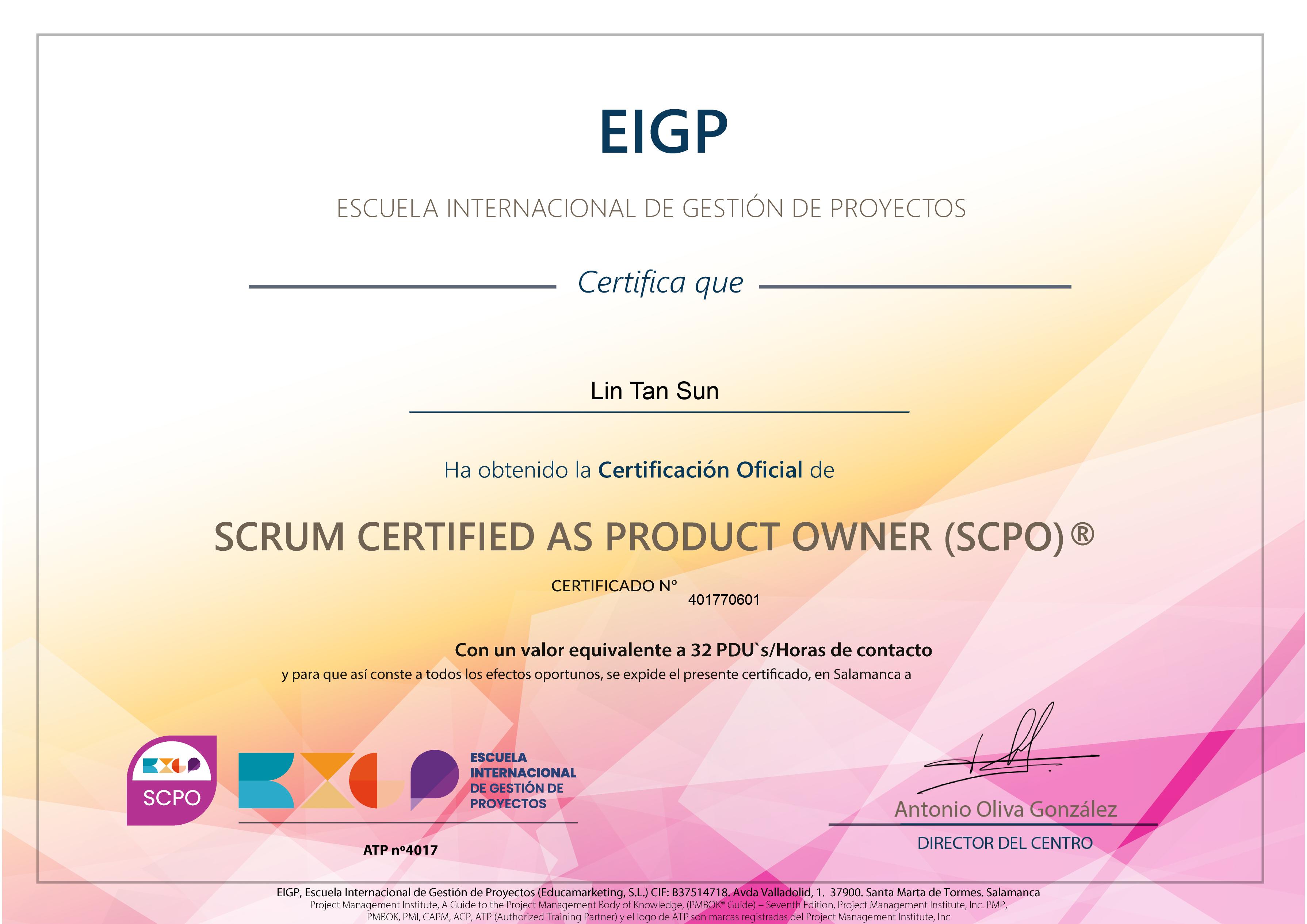 Curso de Preparación para la Certificación SCPO® ¡A Tu Ritmo! (Scrum Certified as Product Owner)